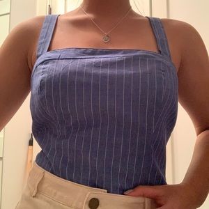 Free People Tie Back Crop Top